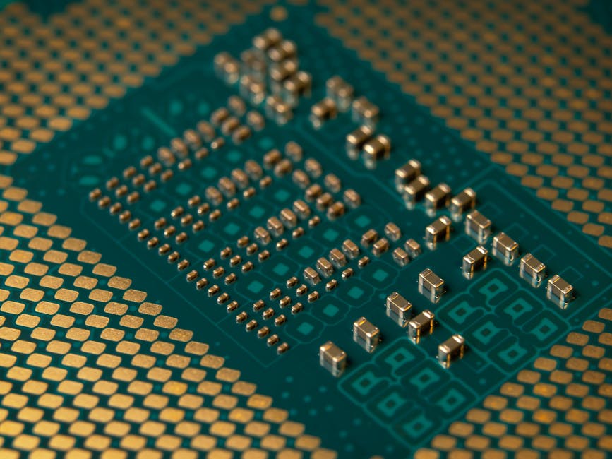AI 하드웨어, GPU, TPU, NPU 칩들이 모여 있는 모습